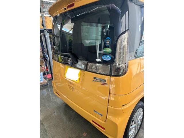 スズキ　スペーシアカスタムＺ　クリーニング・清掃　車前仕上げ　中古車商品化　車の磨き　沖縄県　沖縄市　うるま市　北中城村　北谷町
