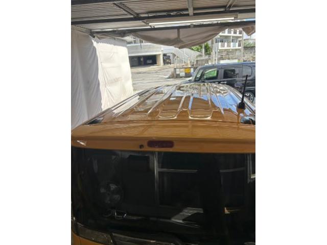 スズキ　スペーシアカスタムＺ　クリーニング・清掃　車前仕上げ　中古車商品化　車の磨き　沖縄県　沖縄市　うるま市　北中城村　北谷町