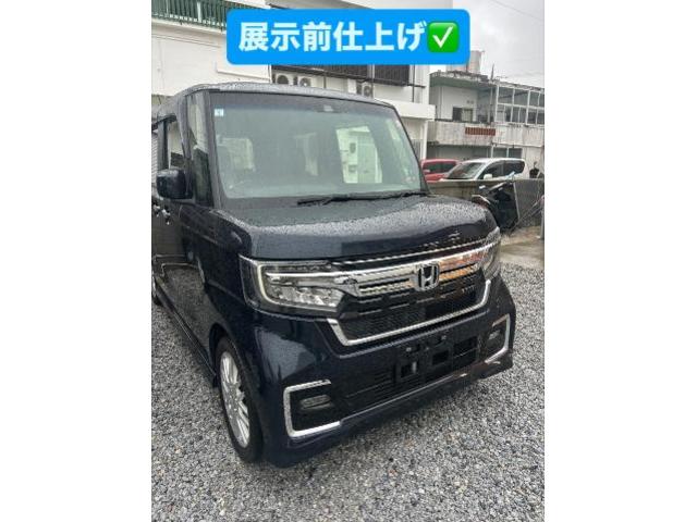 ホンダ　Ｎ－ＢＯＸカスタム　クリーニング・清掃 展示前仕上げ　中古車商品化　車の磨き　沖縄県　沖縄市　うるま市　北中城村　北谷町