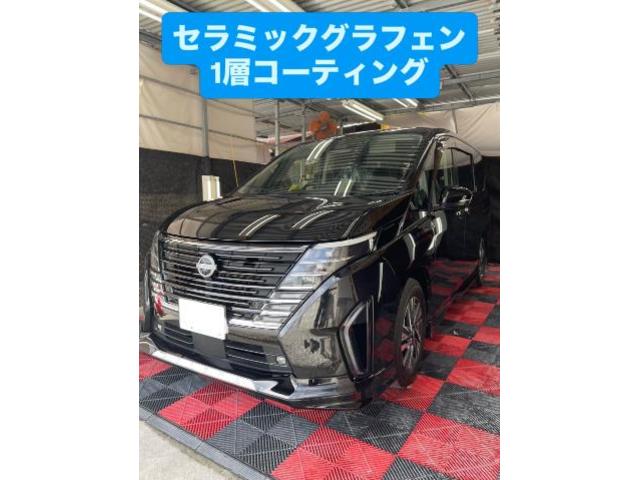 日産　セレナ　ボディコーティング　セラミックグラフェン1層コーティング施工　沖縄県　沖縄市　うるま市　北中城村　北谷町