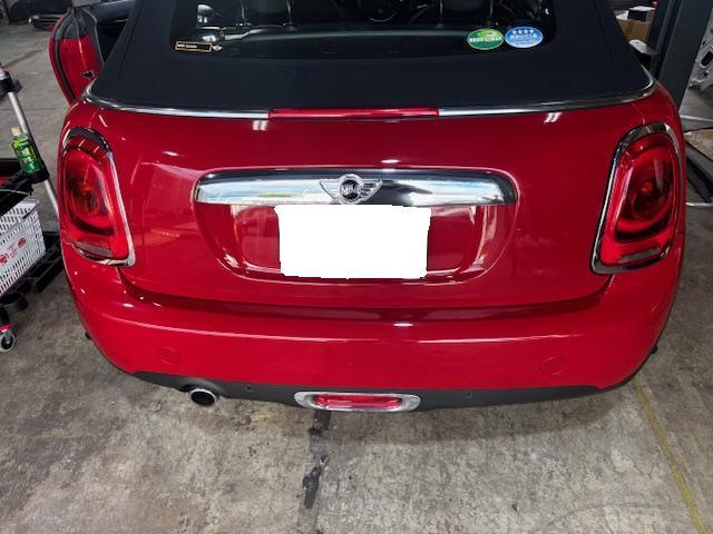 ＢＭＷ　他 ＢＭＷ MINIトランクリッド交換、テールランプ修理 　鈑金塗装