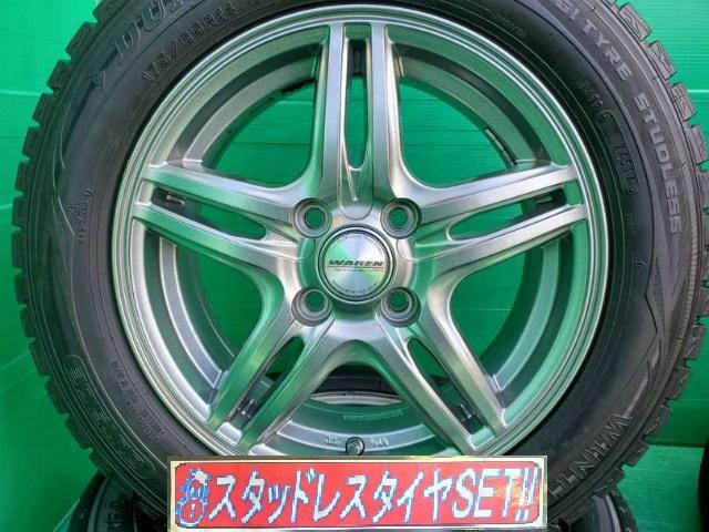 ＷＡＲＥＮ 　14インチ　ヴィッツ、フィット、ノート などに！スタッドレスセット
ダンロップ ＷＩＮＴＥＲ　ＭＡＸＸ０１