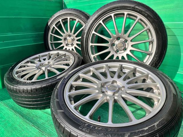 ◇溝有ダンロップ225/45R18+新品ホイールセット エクシーガ、レガシィ