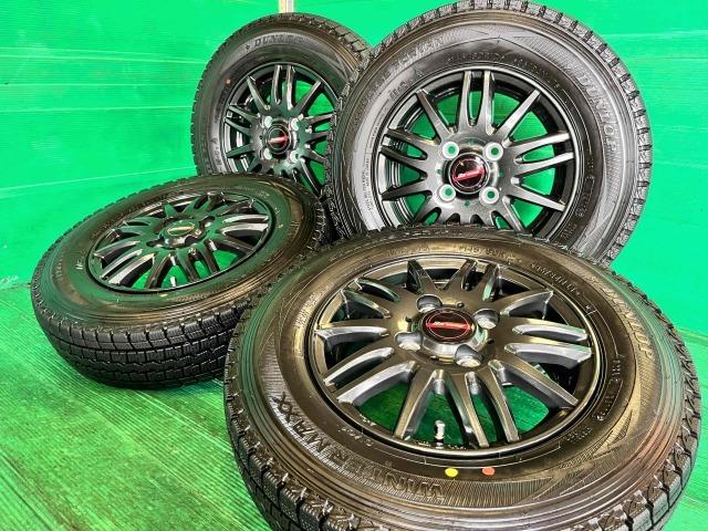 軽トラ、軽バンに装着できる12インチスタッドレスセット入庫 軽トラ、軽バンに装着できる12インチスタッドレスセット入庫