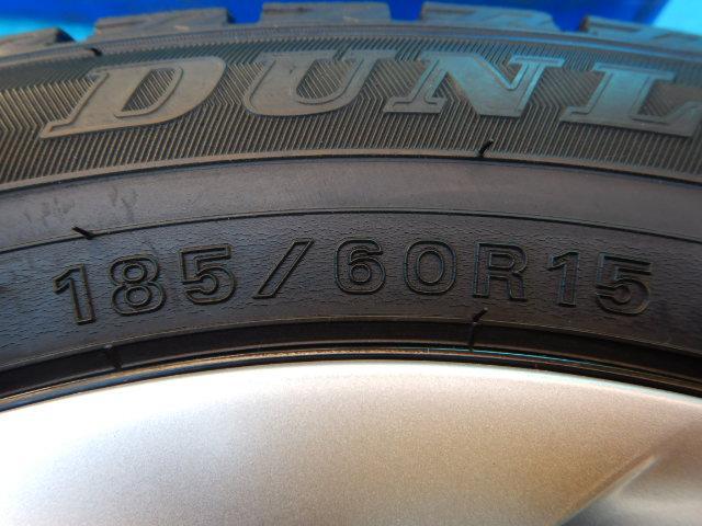 ホンダ純正フィットスチール+ダンロップ製185/60R15スタッドレス！-