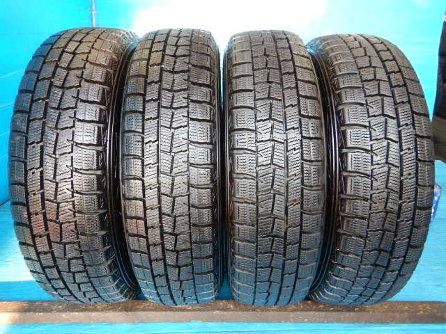 軽自動車用14インチスタッドレスセット入庫です。
MILLOWS 14インチ ダンロップスタッドレスタイヤ付き