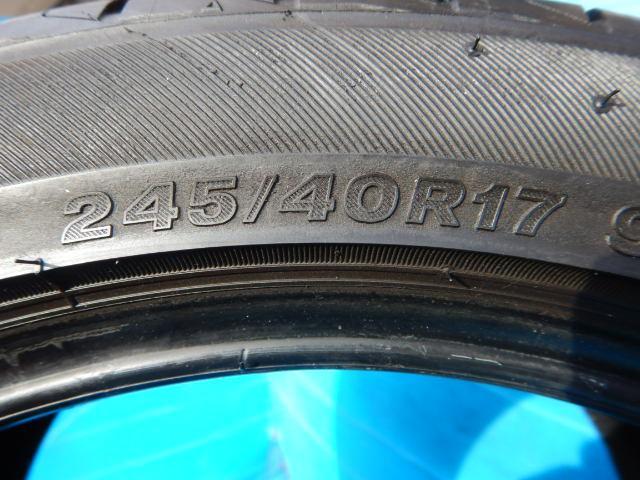 中古タイヤ入庫です。 
ブリヂストンレグノ　245/40R17　2本 
ＢＭＷ３シリーズ、Ｚ４，ベンツＣクラス、ＳＬＫなどに！