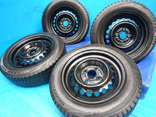 ホンダ フィット スチールホイール&タイヤ4本 175/65R14