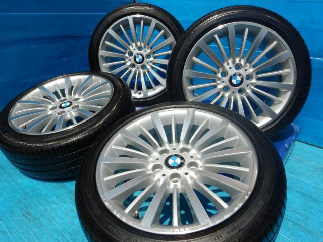 ３シリーズ　パーツ情報
BMW3シリーズ、4シリーズ、X1に装着できる18インチセット入庫です！
BMW純正マルチスポーク416　18インチ　ミシュラン製ランフラット付！
