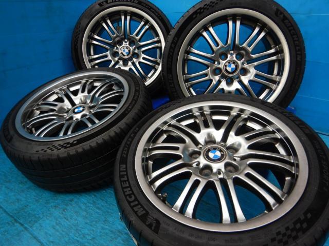 BMW M3 パーツ情報
BMW E46M3純正18インチのミシュラン製新品タイヤ付きセット入庫です!