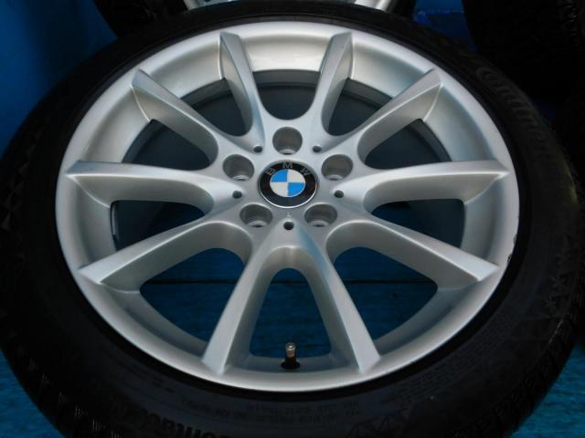 BMW 5シリーズ パーツ情報
BMW5シリーズ、6シリーズに装着できる純正18インチスタッドレスセット入庫です!
BMW純正Vスポーク281 18インチ コンチネンタルスタッドレス付!