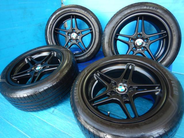 ＢＭＷ　３シリーズ　パーツ情報
BMW3シリーズ、4シリーズ、X1に装着できる17インチセット入庫です！
レーシングダイナRD3　17インチ　BMW承認ランフラットタイヤ付！