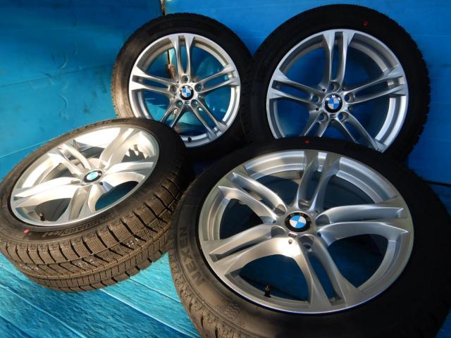 ＢＭＷ　５シリーズ　パーツ情報
BMW5シリーズ、6シリーズに装着できる新品スタッドレスタイヤ付き18インチセット入庫です！
BMW純正ダブルスポーク613M　18インチ　新品スタッドレス付！