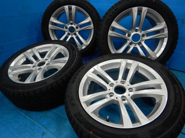 ＢＭＷ　３シリーズ　パーツ情報
BMW3、4シリーズ、X1に装着できる新品スタッドレス付17インチセット入庫です！
MAKビマー　17インチ　新品スタッドレスタイヤ付！