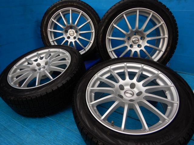 ＢＭＷ　５シリーズ　パーツ情報
BMW5シリーズ、4シリーズグランクーペに装着できる18インチスタッドレスセット入庫です！
IRVINE　18インチ　ヨコハマスタッドレス付！