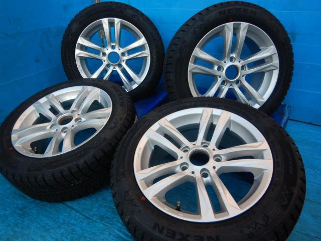 ＢＭＷ　１シリーズ　パーツ情報
BMW1シリーズ、2シリーズクーペなどに装着できる新品スタッドレス付16インチセット入庫です！
MAKビマー　16インチ　新品スタッドレス付！