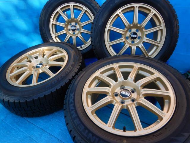 スバル　ＸＶ　パーツ情報
XV、フォレスター、レガシィアウトバックなどに装着できる17インチスタッドレスセット入庫です！
スバル純正BBS　17インチ　ダンロップスタッドレス付！