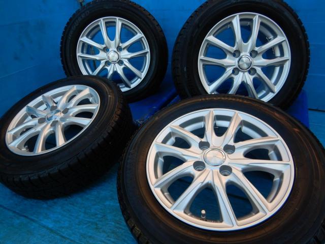 トヨタ　アクア　パーツ情報
アクア、ヴィッツ、フィット、キューブ、デミオなどに装着できる14インチスタッドレスセット入庫です！
GRASS　14インチ　ヨコハマスタッドレス付！