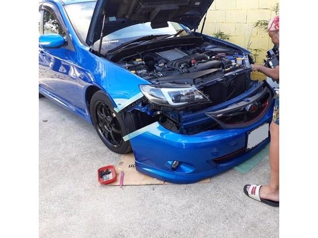 スバル　インプレッサ　社外ヘッドライト交換　沖縄県　沖縄市　うるま市　恩納村　読谷村　北谷町