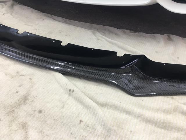 BMW フロントリップ取付　エアロ持込取付　沖縄県　沖縄市　うるま市　北谷町　読谷村　恩納村　那覇市