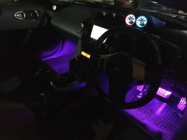 日産　フェアレディZ　Ｚ３３　アンダーイルミ　車内イルミ取付　沖縄県　沖縄市　うるま市　恩納村　読谷村　宜野湾市　北谷町
