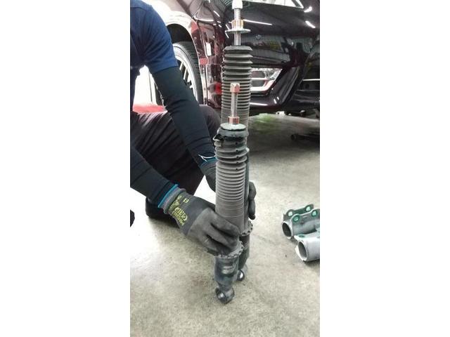 ヴェルファイア20系　TEIN FLEXZ フルタップ車高調取付　沖縄県　沖縄市　北中城村　うるま市　中城村　宜野湾市