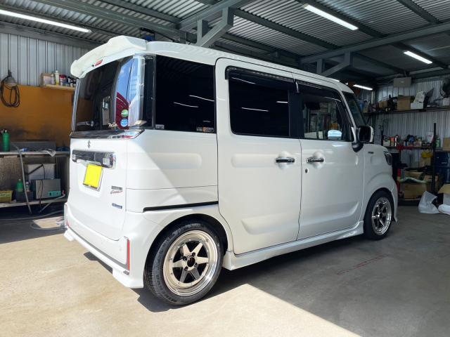 新品 ホイール交換 スズキスペーシアカスタムMK53S後期(SPACIA