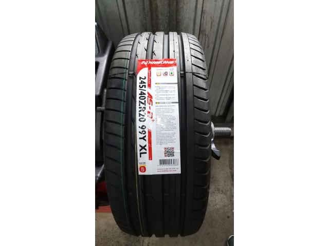 新品　タイヤ交換　トヨタ ヴェルファイア　NANKANG AS-2＋ 245/40R20　沖縄県　沖縄市　北中城村　うるま市　中城村　宜野湾市