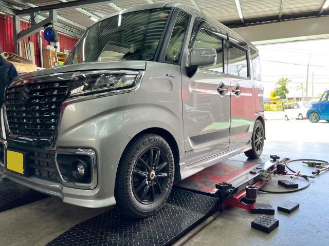 新品 ホイール交換 スズキ スペーシア MLJ XTREME-J XJ07 マシン 新品 ホイール交換 スズキ スペーシア MLJ XTREME-J XJ07 マシン