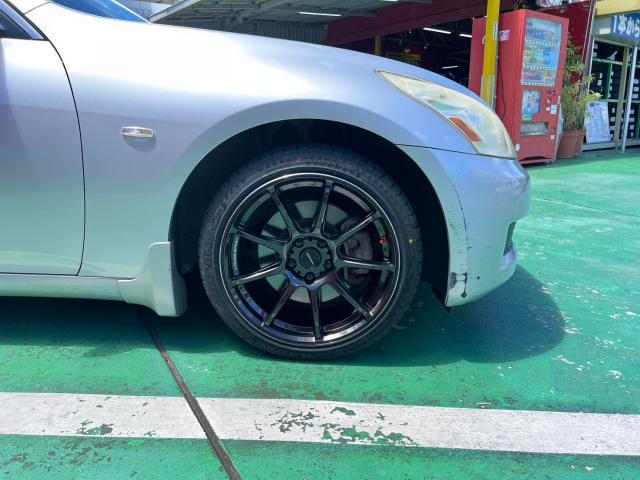 新品　ホイール交換　日産 スカイライン V36　CROSS SPEED RS9 18×8.5J/18×9.5J　RADAR 225/40R18　沖縄県　沖縄市　北中城村　うるま市　中城村　宜野湾市