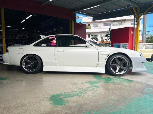 新品　ホイール交換　日産 シルビア S14　WORK ZEAST BST2 18×9J/10J　NANKANG NS-2R 225/40R18　沖縄県　沖縄市　北中城村　うるま市　中城村　宜野湾市