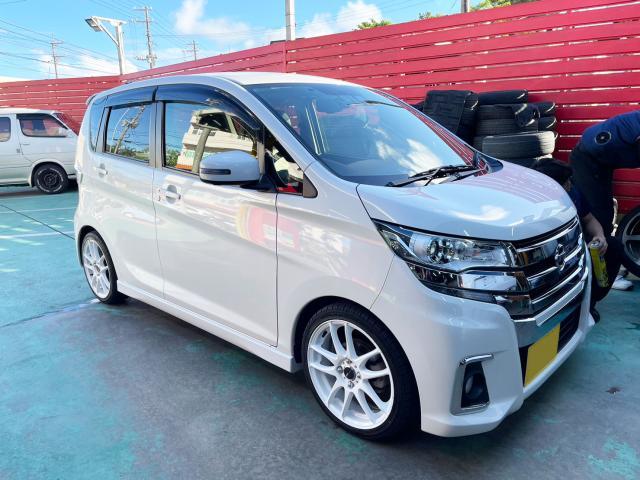 新品 ホイール交換 日産 デイズ ハイウェイスター WORK 新品 ホイール交換 日産 デイズ ハイウェイスター WORK