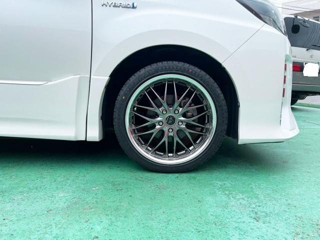 中古　ホイール交換　トヨタ ノア　ヴォルテック HYPER MS 18×7.5J　RADAR 225/40R18　沖縄県　沖縄市　北中城村　うるま市　中城村　宜野湾市