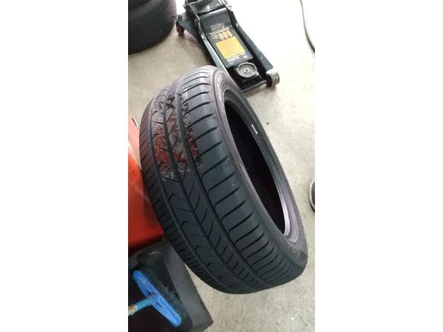 新品　タイヤ交換　フォルクスワーゲン ゴルフトゥーラン　TOYO TIRES TRANPATH mp7 215/55R17　沖縄県　沖縄市　北中城村　うるま市　中城村　宜野湾市