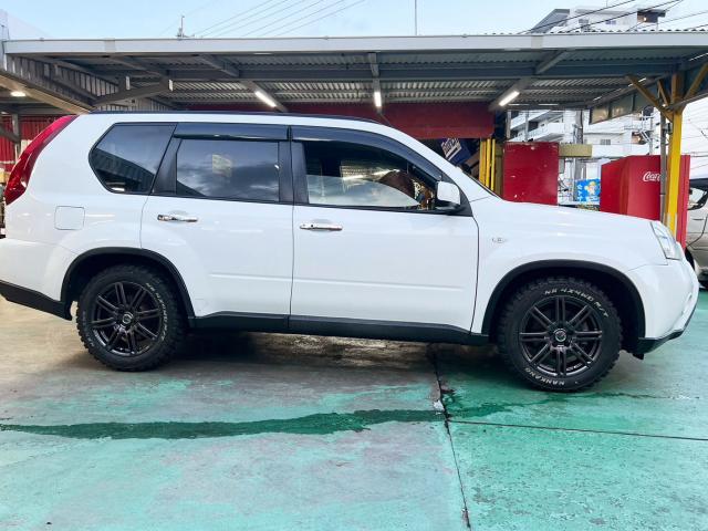 中古　ホイール交換　日産 エクストレイル　YFC LAYCEA MILLOUS DF 17×7J　NANKANG FT-9 M/T 215/60R17　沖縄県　沖縄市　北中城村　うるま市　中城村　宜野湾市