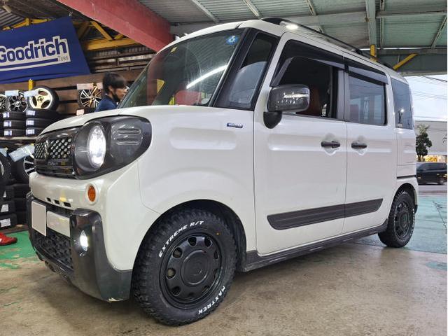 新品　タイヤ交換　スズキ スペーシアギア　MAXTREK EXTREME R/T 165/65R14　沖縄県　沖縄市　北中城村　うるま市　中城村　宜野湾市