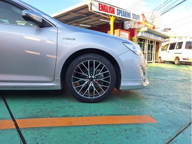 新品　ホイール交換　トヨタ カムリ　Precious HM-1 18×7.5J　MINERVA 225/45R18　沖縄県　沖縄市　北中城村　うるま市　中城村　宜野湾市