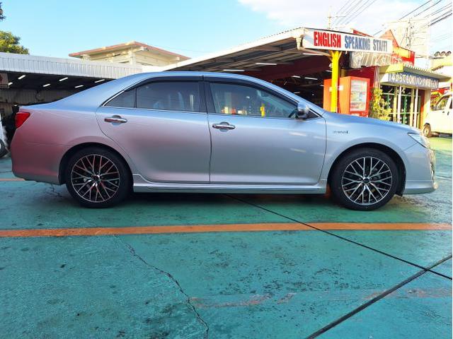 新品　ホイール交換　トヨタ カムリ　Precious HM-1 18×7.5J　MINERVA 225/45R18　沖縄県　沖縄市　北中城村　うるま市　中城村　宜野湾市