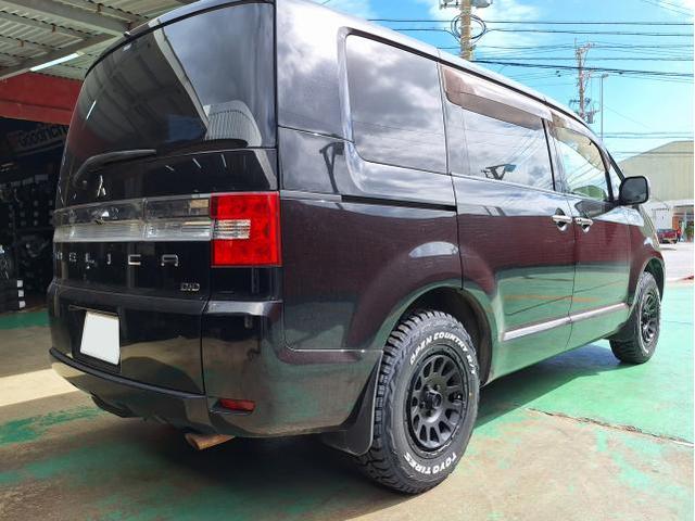 新品 ホイール交換 三菱 デリカD:5 デルタフォース 16×7J TOYO OPEN COUNTRY R/T 225/70R16 沖縄県 沖縄市 北中城村 うるま市 中城村 宜野湾市
