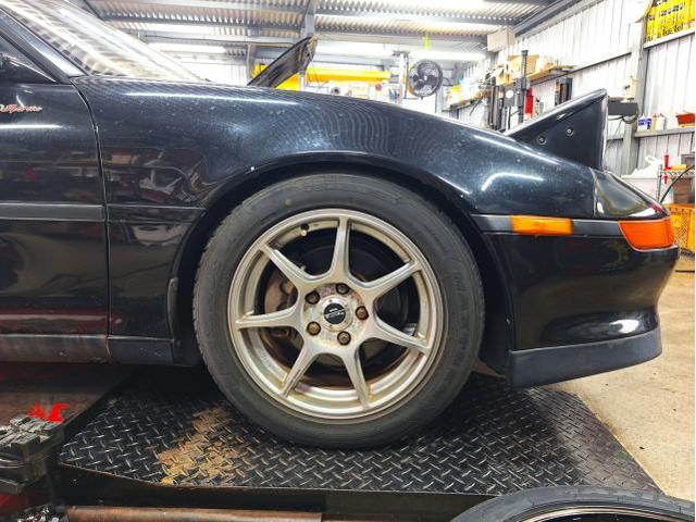 中古 ホイール交換 トヨタ MR2 G-SPEED P-07 17×7J MINERVA 205/40R17*2 205/45R17*2 沖縄県 沖縄市 北中城村 うるま市 中城村 宜野湾市