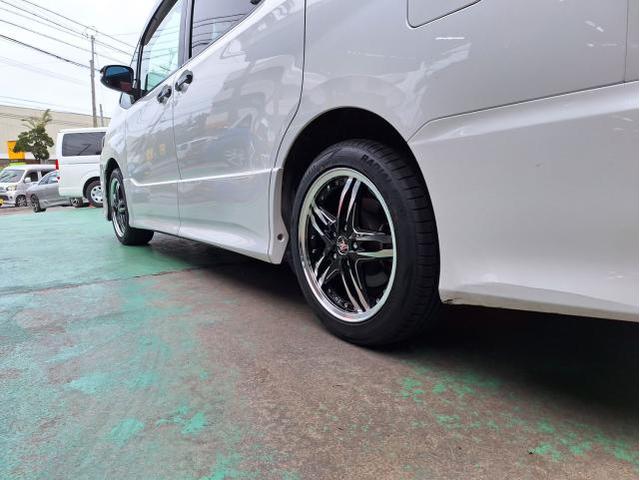 中古 ホイール交換 トヨタ ヴォクシー シュタイナーLSV 17×7J MINERVA 205/50R17 沖縄県 沖縄市 北中城村 うるま市 中城村 宜野湾市