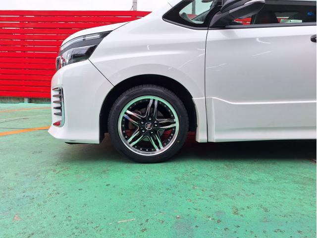 中古 ホイール交換 トヨタ ヴォクシー シュタイナーLSV 17×7J MINERVA 205/50R17 沖縄県 沖縄市 北中城村 うるま市 中城村 宜野湾市
