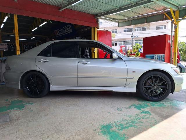新品 ホイール交換 トヨタ アルテッツァ サーキュラー C10R 18×7J RADAR 225/40R18 沖縄県 沖縄市 北中城村 うるま市 中城村 宜野湾市