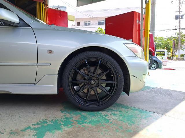 新品 ホイール交換 トヨタ アルテッツァ サーキュラー C10R 18×7J RADAR 225/40R18 沖縄県 沖縄市 北中城村 うるま市 中城村 宜野湾市