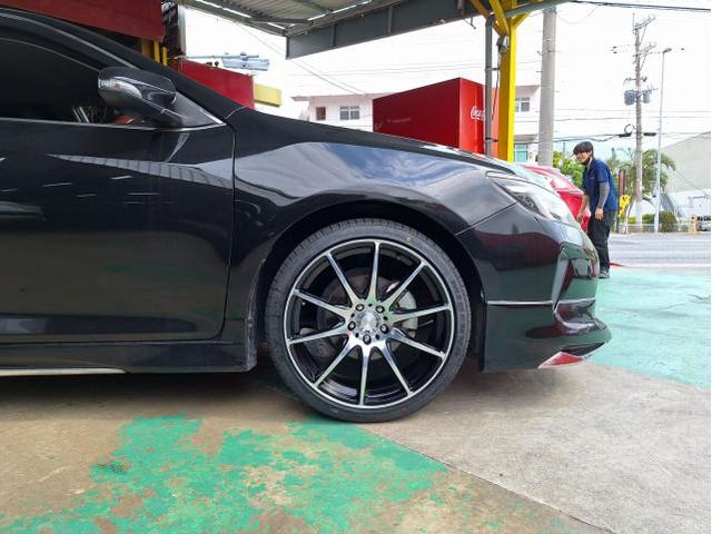 中古 ホイール交換 トヨタ カムリ 5ZIGEN D-EURO SPORT 20×8.5J/9.5J MINERVA 245/50R20 沖縄県 沖縄市 北中城村 うるま市 中城村 宜野湾市