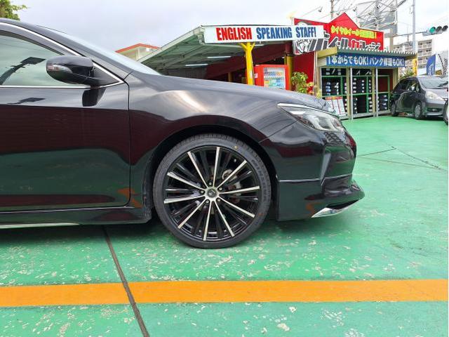 中古 ホイール交換 トヨタ カムリ 5ZIGEN D-EURO SPORT 20×8.5J/9.5J MINERVA 245/50R20 沖縄県 沖縄市 北中城村 うるま市 中城村 宜野湾市