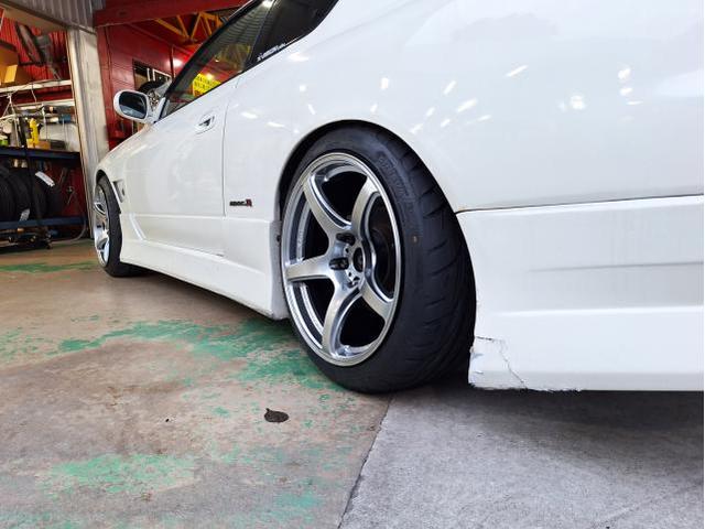 新品　ホイール交換　日産 S15 シルビア スペックR　WORK EMOTION T5R 18×9.5J　SHIBA TIRE 225/40R18　沖縄県　沖縄市　北中城村　うるま市　中城村　宜野湾市