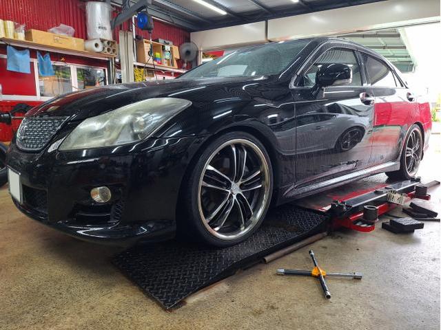 新品 ホイール交換 トヨタ クラウン アスリート WORK LANVEC LM1 18×8J MINERVA 225/45R18 沖縄県 沖縄市 北中城村 うるま市 中城村 宜野湾市