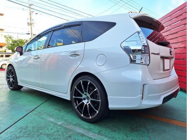 新品 ホイール交換 トヨタ プリウスα AME GALERNA REFINO 20×8.5J MINERVA 245/35R20 沖縄県 沖縄市 北中城村 うるま市 中城村 宜野湾市
