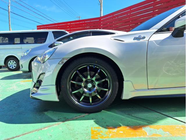 新品　ホイール交換　トヨタ 86　CROSS SPEED CR10 18×7.5J　RADAR 225/45R18　沖縄県　沖縄市　北中城村　うるま市　中城村　宜野湾市